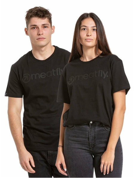 Meatfly Meatfly мъжка тениска Joe Black/Black | Черна | Размер S | 100% памук