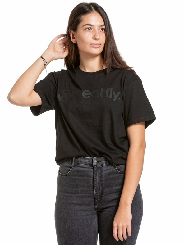 Meatfly Meatfly мъжка тениска Joe Black/Black | Черна | Размер S | 100% памук