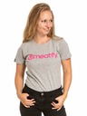 Meatfly Meatfly дамска тениска Ladies MF Logo Grey Heather | Сива | Размер