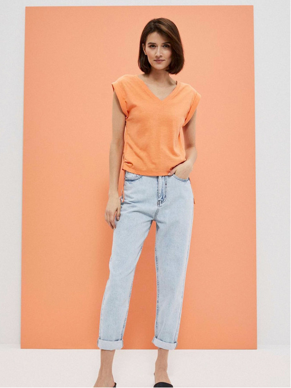 Moodo Оранжева дамска тениска Moodo