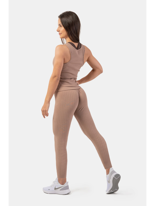 Nebbia Горнище от плетиво от органичен памук с ребра 414 Nebbia