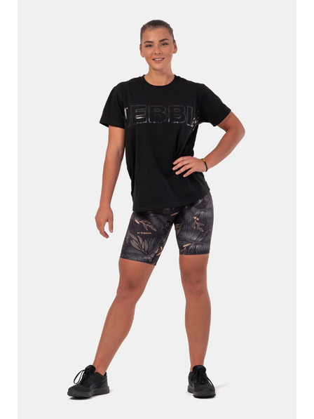 Nebbia Тениска с невидимо лого NEBBIA 602 Black Nebbia