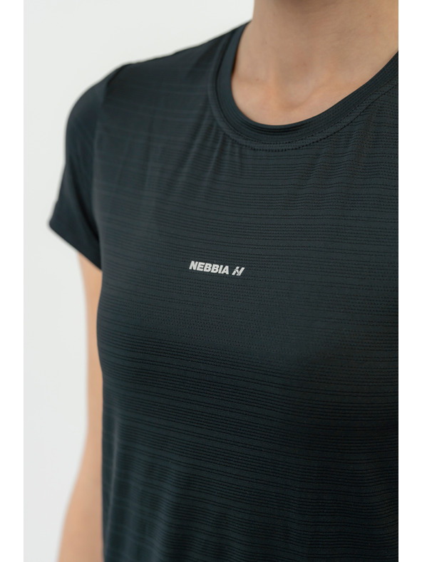 Nebbia FIT Activewear Тениска "Airy" със светлоотразително лого 438 Nebbia