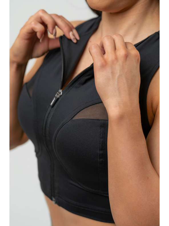 Nebbia NEBBIA Дамски топ с висока поддръжка INTENSE Mesh 842 Gold Nebbia