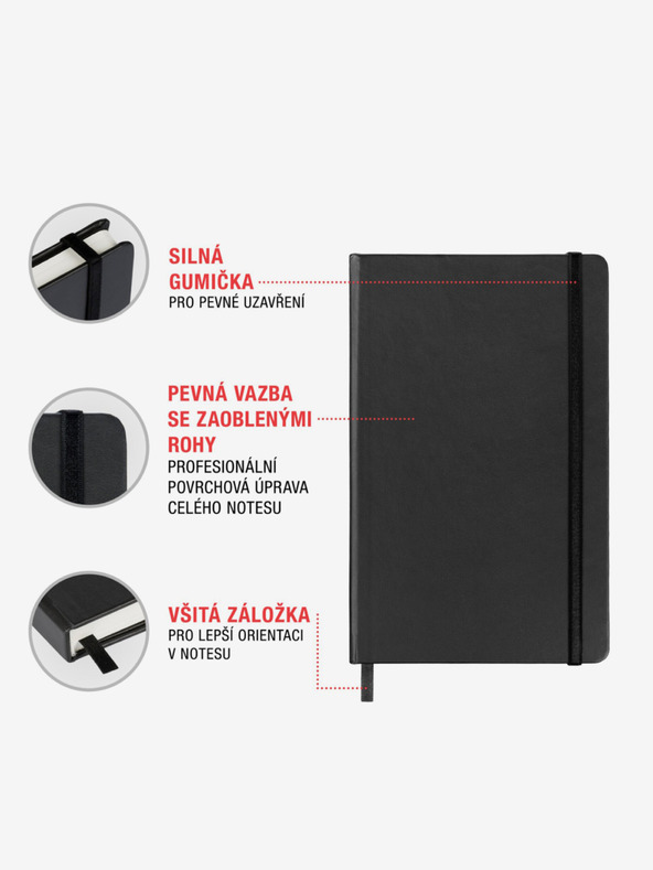 NOTIQUE NOTIQUE Бележки Томски и Полански, с подплата, 11 x 16 cm