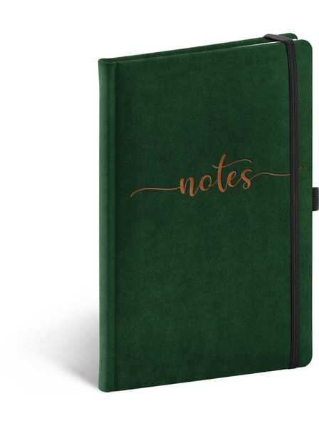 NOTIQUE NOTIQUE Бележки Velvet Typo, подплатени, 13 x 21 cm BAAGL