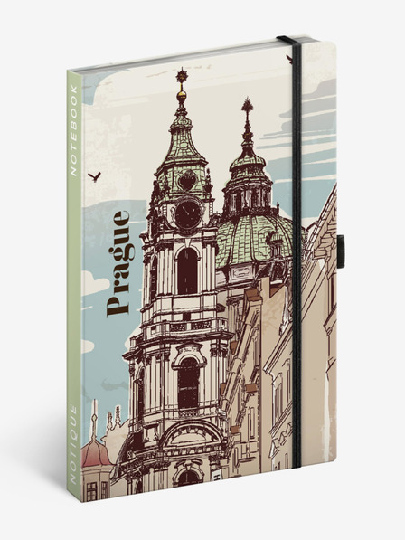 NOTIQUE NOTIQUE Бележки за Прага, подплатени, 13 x 21 cm