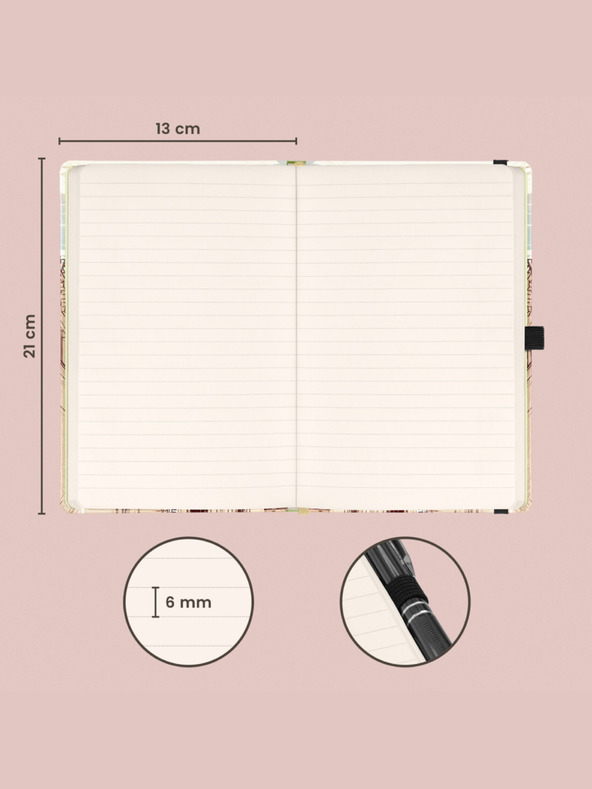 NOTIQUE NOTIQUE Бележки за Прага, подплатени, 13 x 21 cm