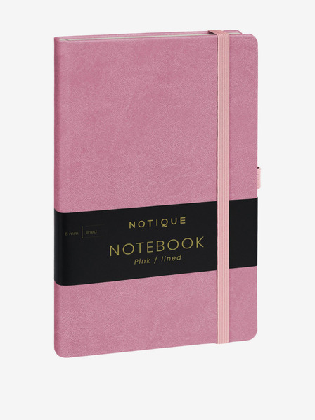 NOTIQUE NOTIQUE Бележки в розово, с подплата, 13 x 21 cm