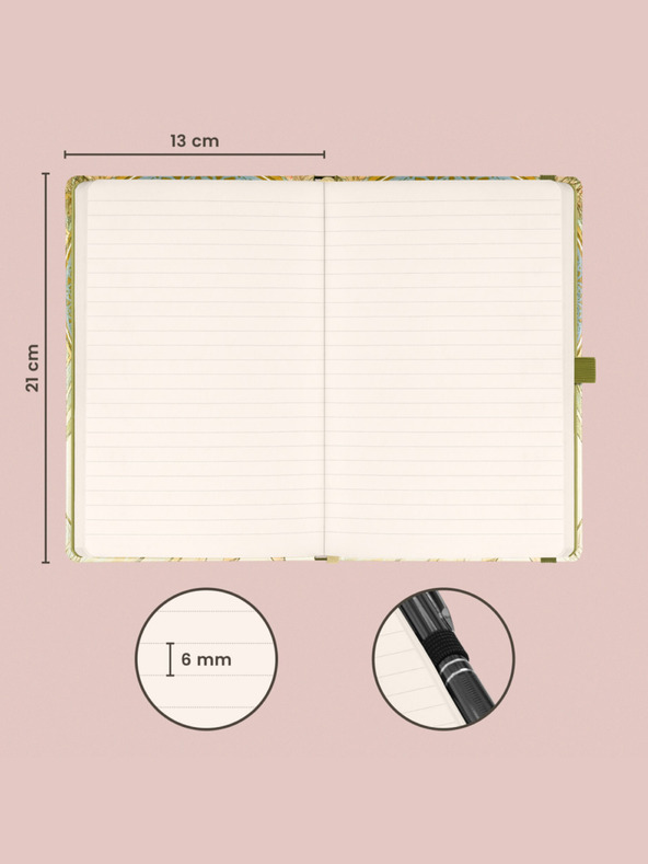 NOTIQUE NOTIQUE Бележки на Алфонс Муха - Поезия, линирани, 13 x 21 cm