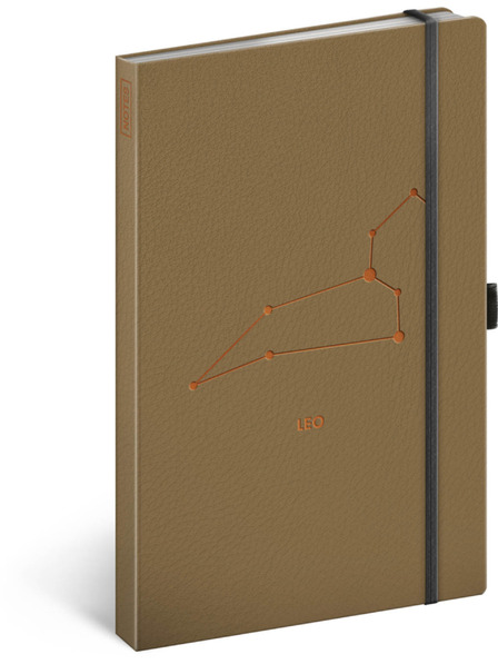 NOTIQUE NOTIQUE Бележки зодия Лъв, подплатени, 13 x 21 cm BAAGL