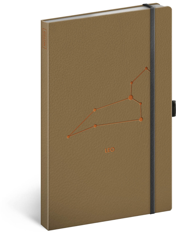 NOTIQUE NOTIQUE Бележки зодия Лъв, подплатени, 13 x 21 cm BAAGL