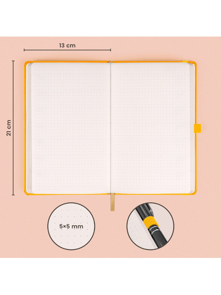 NOTIQUE NOTIQUE Бележки в жълто, с точки, 13 x 21 cm