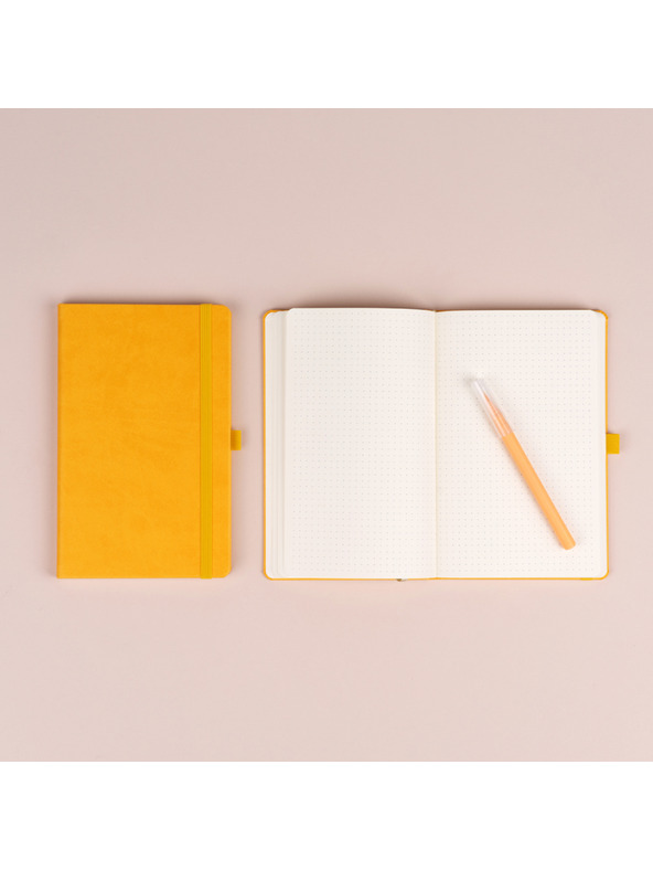 NOTIQUE NOTIQUE Бележки в жълто, с точки, 13 x 21 cm