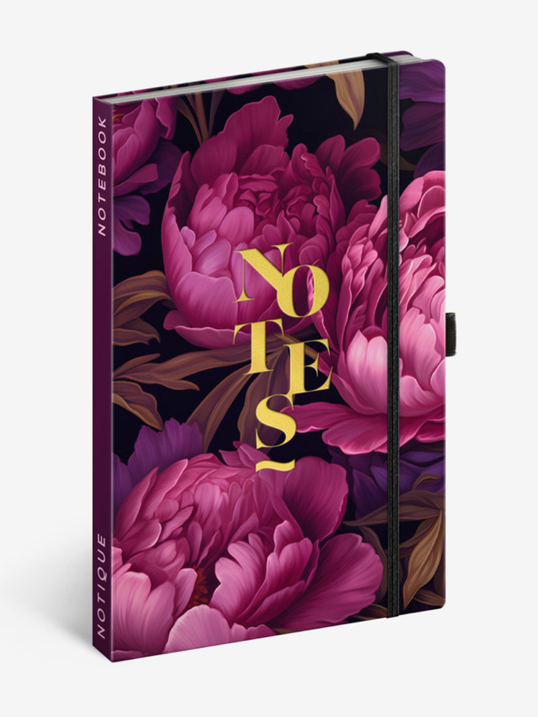 NOTIQUE NOTIQUE Бележки Лилави цветя, с подплата, 13 x 21 cm