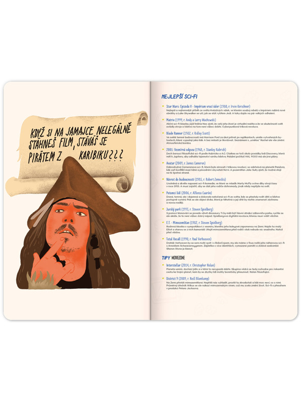 NOTIQUE NOTIQUE Notes Тетрадка за филмови герои, 13 x 21 cm