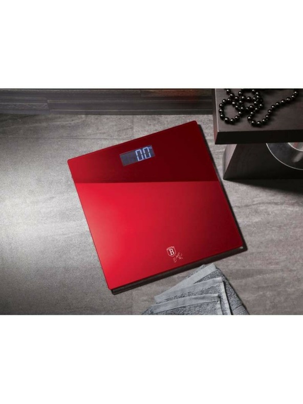 Berlingerhaus Персонална цифрова везна 150 кг Бургундска метална линия BERLINGERHAUS