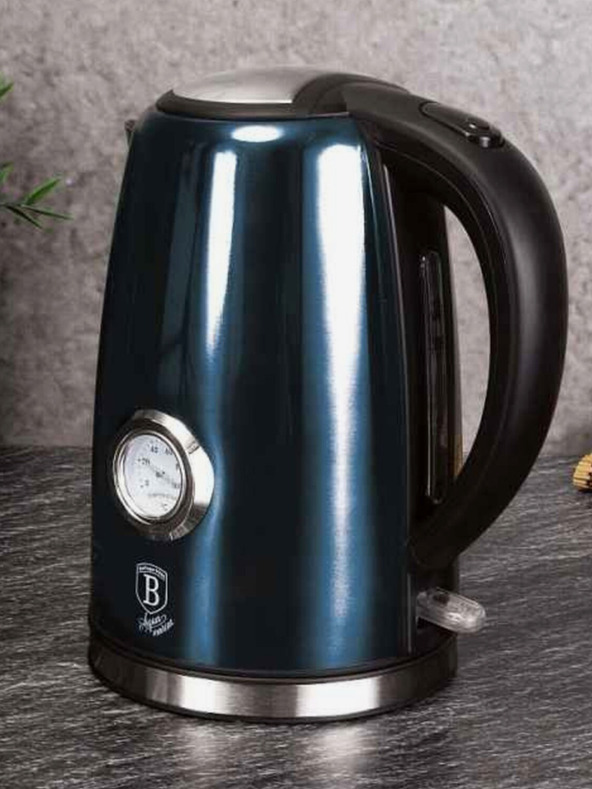 Berlingerhaus Чайник 1,7 л с термометър Aquamarine Metallic Line BERLINGERHAUS