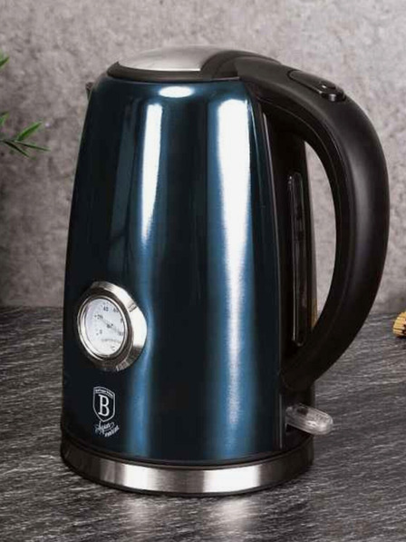 Berlingerhaus Чайник 1,7 л с термометър Aquamarine Metallic Line BERLINGERHAUS