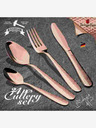 Berlingerhaus Комплект прибори за хранене 24 бр. от неръждаема стомана Rosegold Metallic Line II BERLINGERHAUS