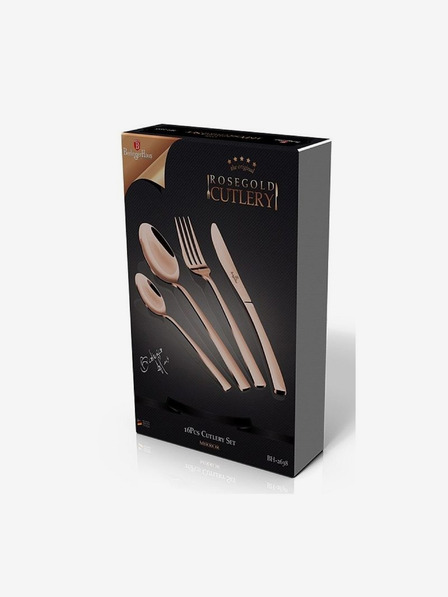 Berlingerhaus Комплект прибори 16 бр. неръждаема стомана огледален Rosegold Metallic Line BERLINGERHAUS