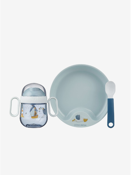 Mepal Детски комплект за хранене от три части в синьо Mepal Mio