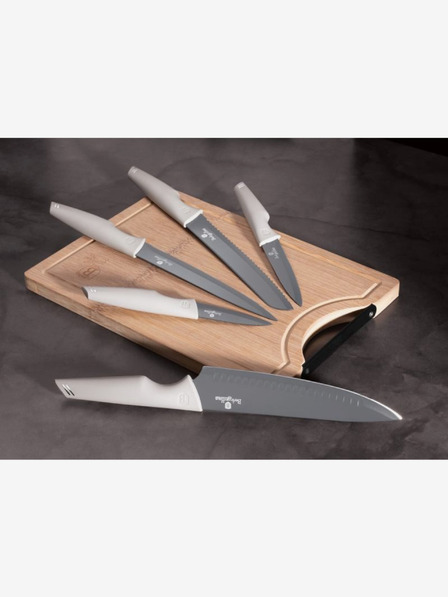 Berlingerhaus Комплект от пет ножа + дъска за рязане BERLINGERHAUS Aspen Collection