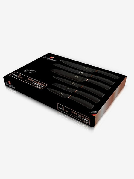 Berlingerhaus Комплект от шест ножа с незалепващо покритие BERLINGERHAUS Black Rose Collection