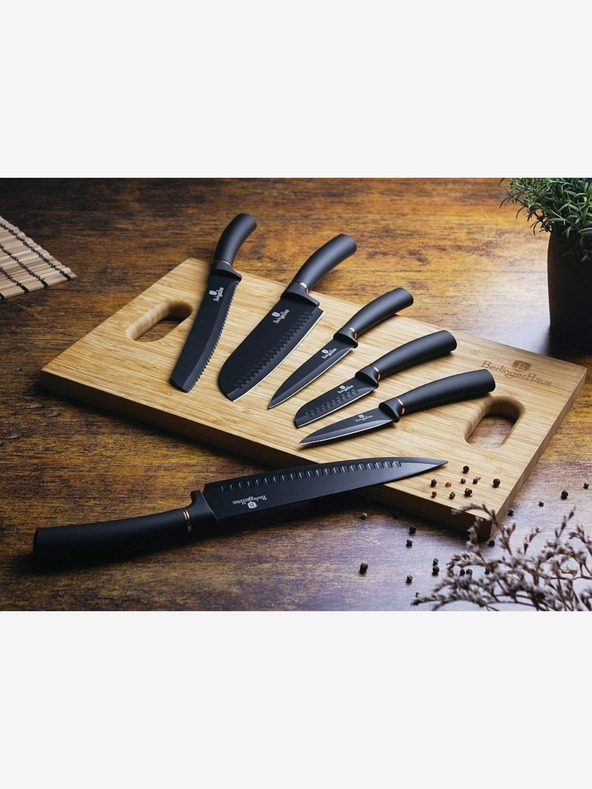 Berlingerhaus Комплект от шест ножа с незалепващо покритие BERLINGERHAUS Black Rose Collection