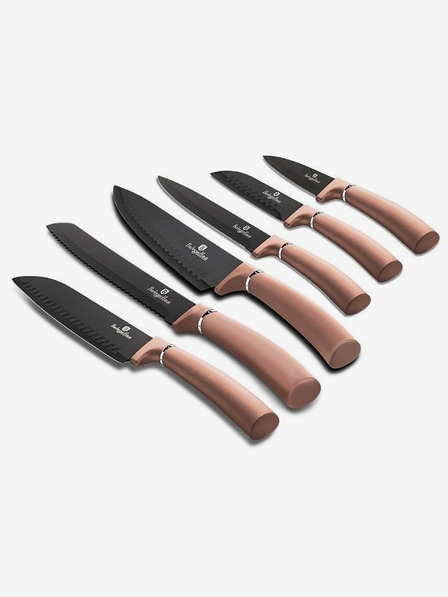 Berlingerhaus BERLINGERHAUS Rosegold Metallic Line комплект от шест ножа с незалепваща повърхност