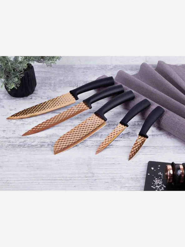 Berlingerhaus Комплект от пет ножа с незалепващо покритие BERLINGERHAUS Black Rose Collection