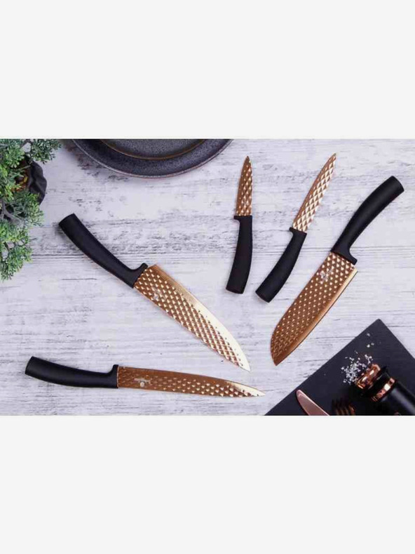 Berlingerhaus Комплект от пет ножа с незалепващо покритие BERLINGERHAUS Black Rose Collection