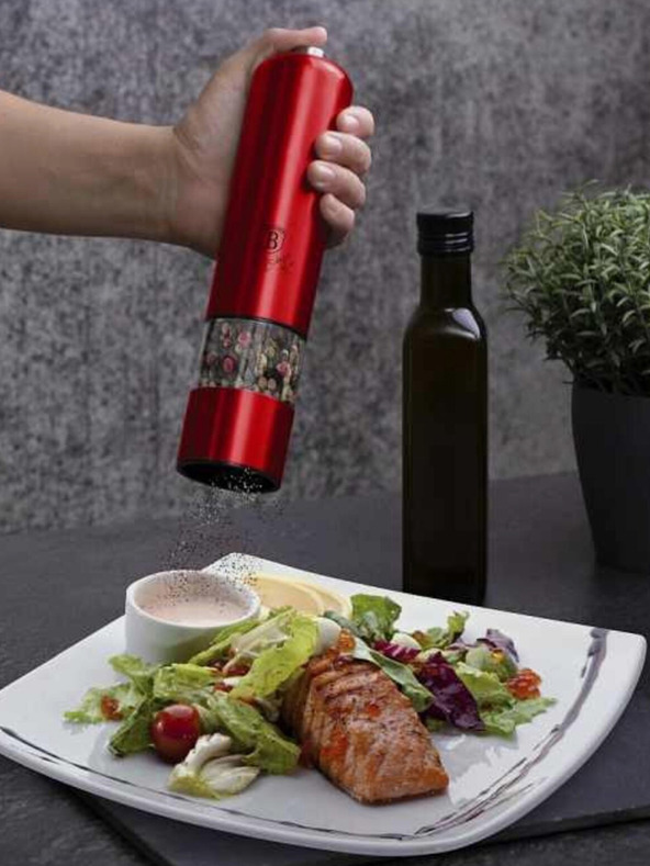 Berlingerhaus Комплект от две електрически мелнички за пипер и сол BERLINGERHAUS Burgundy Metallic Line