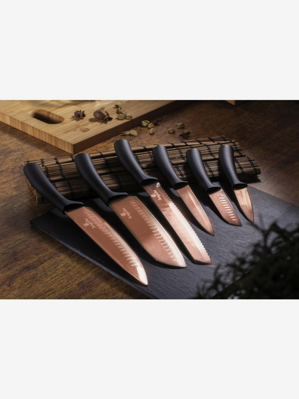 Berlingerhaus BERLINGERHAUS Rosegold Metallic Line комплект от шест ножа с незалепваща повърхност