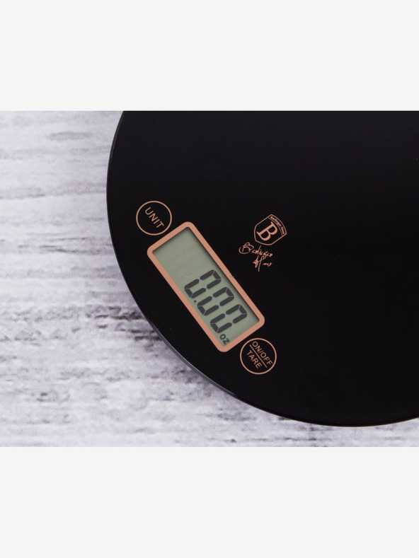 Berlingerhaus Дигитална кухненска везна кръгла 5 кг Black Rose Collection BERLINGERHAUS