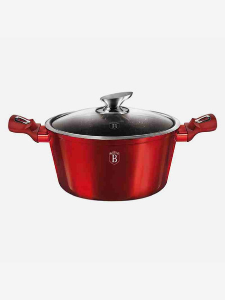 Berlingerhaus Тенджера с капак с мраморно покритие BERLINGERHAUS Burgundy Metallic Line