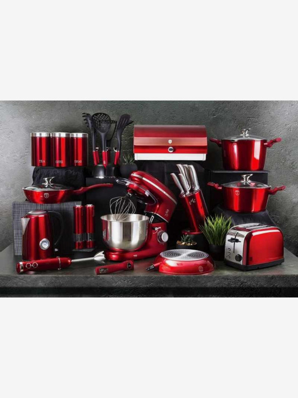 Berlingerhaus Тенджера с мраморно покритие и капак 24 см Burgundy Metallic Line BERLINGERHAUS