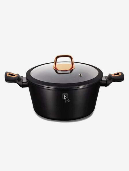 Berlingerhaus Касерола с капак и мраморна повърхност 20 см Black Rose Collection BERLINGERHAUS