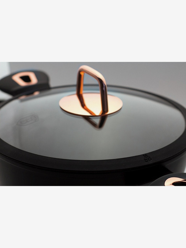 Berlingerhaus Касерола с капак и мраморна повърхност 20 см Black Rose Collection BERLINGERHAUS