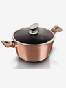 Berlingerhaus Тенджера с мраморно покритие и капак 24 см Rosegold Metallic Line BERLINGERHAUS