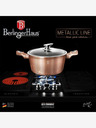 Berlingerhaus Тенджера с мраморно покритие и капак 24 см Rosegold Metallic Line BERLINGERHAUS