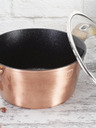 Berlingerhaus Касерола с мраморна повърхност и капак 30 см Rosegold Metallic Line BERLINGERHAUS