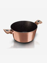 Berlingerhaus Касерола с мраморна повърхност и капак 28 см Rosegold Metallic Line BERLINGERHAUS