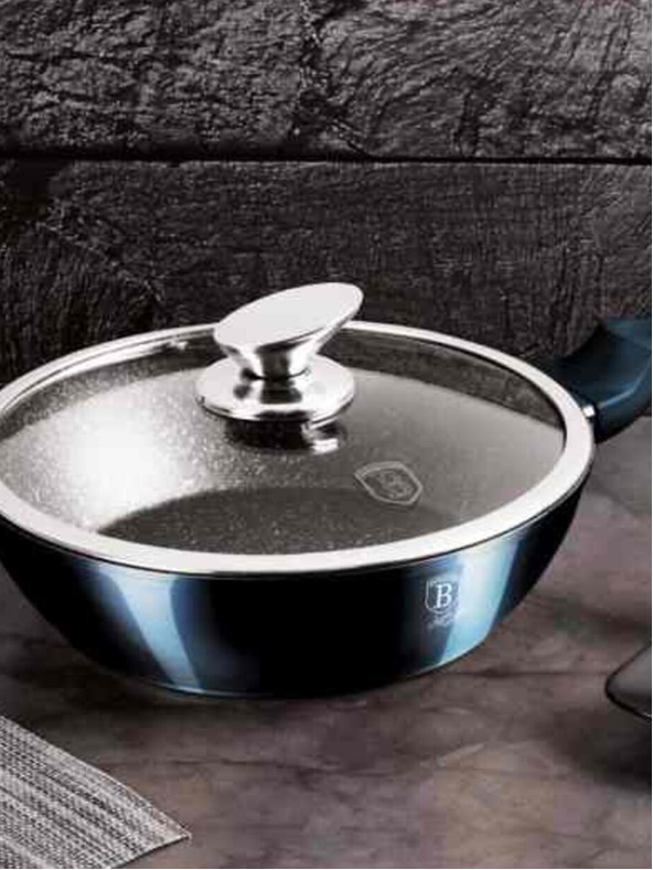 Berlingerhaus Комплект от 13 съда Aquamarine Metallic Line BERLINGERHAUS с мраморна повърхност