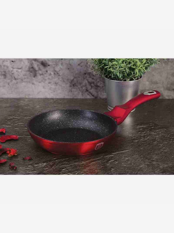 Berlingerhaus Тиган с мраморна повърхност комплект от 3 бр Burgundy Metallic Line BERLINGERHAUS