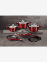Berlingerhaus Комплект съдове с мраморна повърхност 11 бр Burgundy Metallic Line BERLINGERHAUS