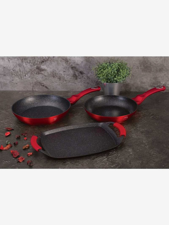 Berlingerhaus Комплект съдове с мраморна повърхност Burgundy Metallic Line BERLINGERHAUS Burgundy Metallic Line