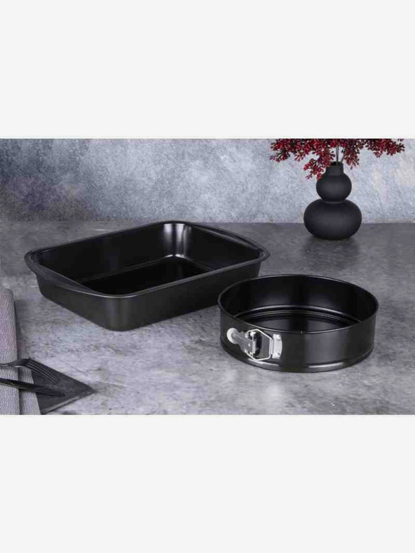 Berlingerhaus Комплект тави за печене с титаниева незалепваща повърхност 2 бр. лъскава черна серия BERLINGERHAUS