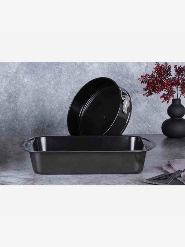 Berlingerhaus Комплект тави за печене с титаниева незалепваща повърхност 2 бр. лъскава черна серия BERLINGERHAUS