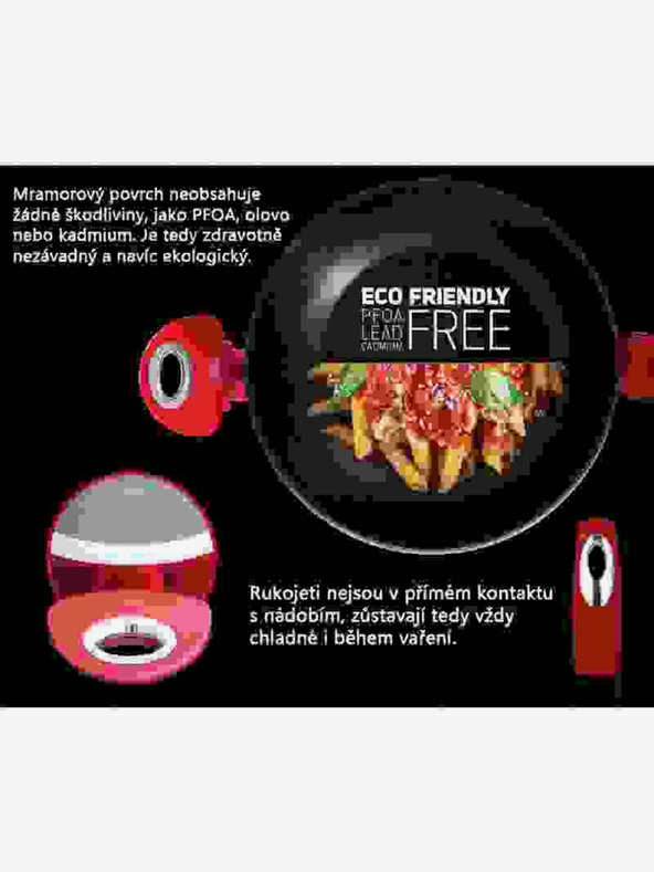 Berlingerhaus Wok тиган с мраморно покритие BERLINGERHAUS Burgundy Metallic Line (28 см)